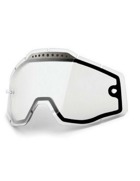 Cristal 100% Racecraft/Accuri/Strata Doble Ventilado Transparente
