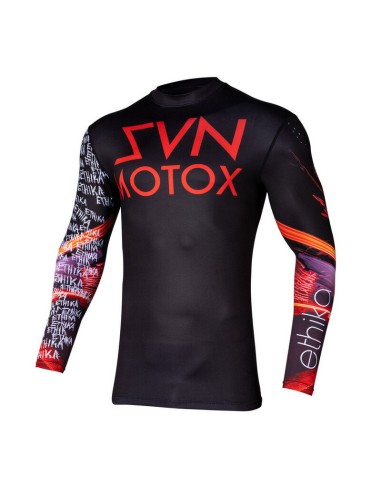 Jersey Compresivo Seven Zero Ethika Negro/Rojo