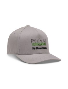 Gorra Fox x Kawasaki Flexfit Gris