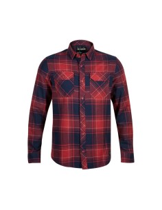 Camisa Fox Traildust Azul Marino/Rojo