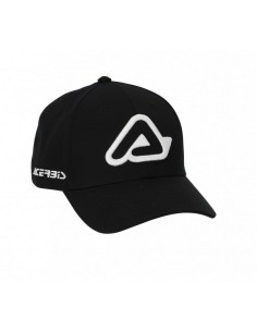 Gorra Acerbis Logo Negro/Blanco