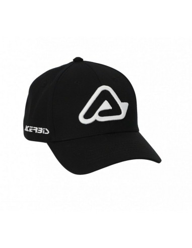 Gorra Acerbis Logo Negro/Blanco