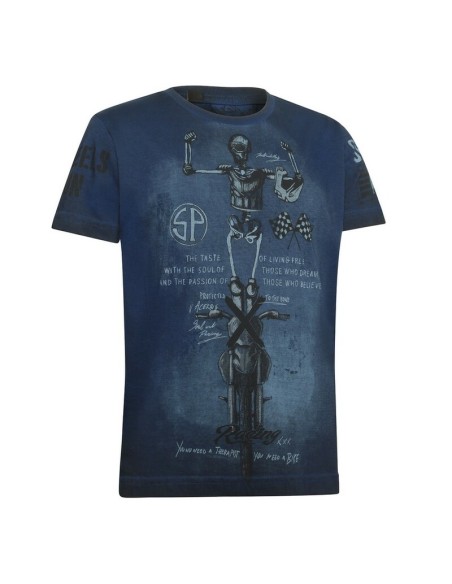 Camiseta Infantil Acerbis SP Club Acrobat Azul