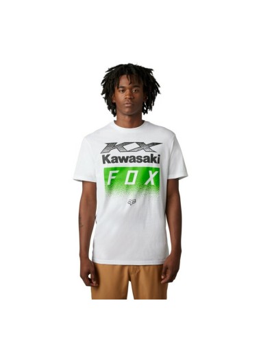 Camiseta Fox X Kawasaki Blanco
