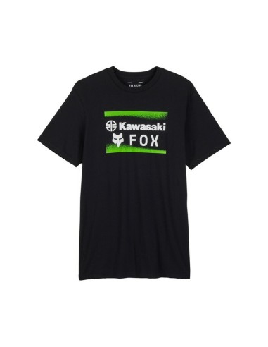 Camiseta Fox x Kawasaki Negro