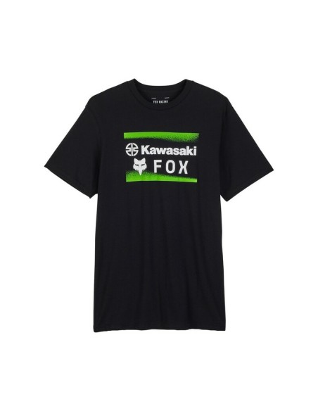 Camiseta Fox x Kawasaki Negro