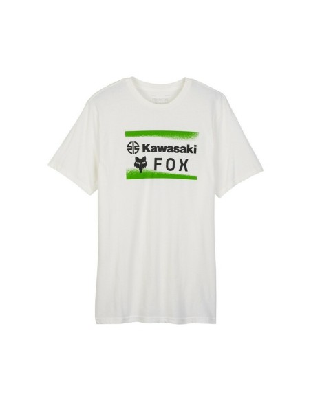Camiseta Fox x Kawasaki Blanco