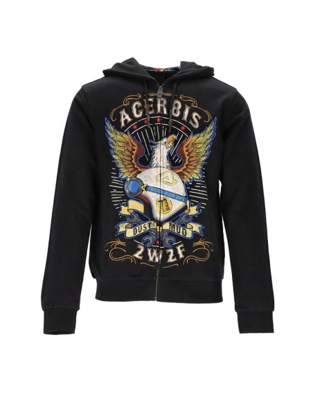 Sudadera con Capucha Acerbis SP Club Eagle Negro