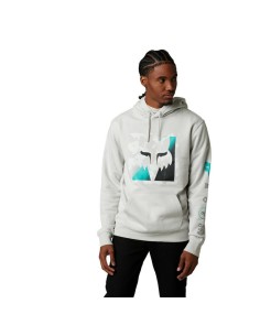 Sudadera con Capucha Fox Detonate Gris Claro