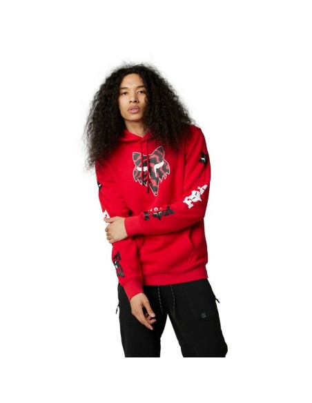 Sudadera con Capucha Fox Nuklr Head Rojo