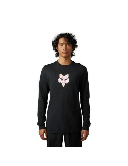 Camiseta Manga Larga Fox Ryver Premium Negro