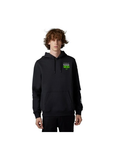 Sudadera con Capucha Fox X Kawasaki Negro