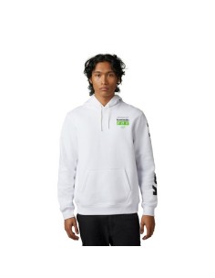 Sudadera con Capucha Fox X Kawasaki Blanco