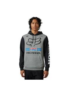 Sudadera con Capucha Fox X Honda Gris