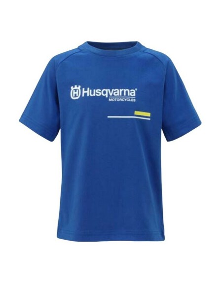 Camiseta Infantil Husqvarna Accelerate Azul