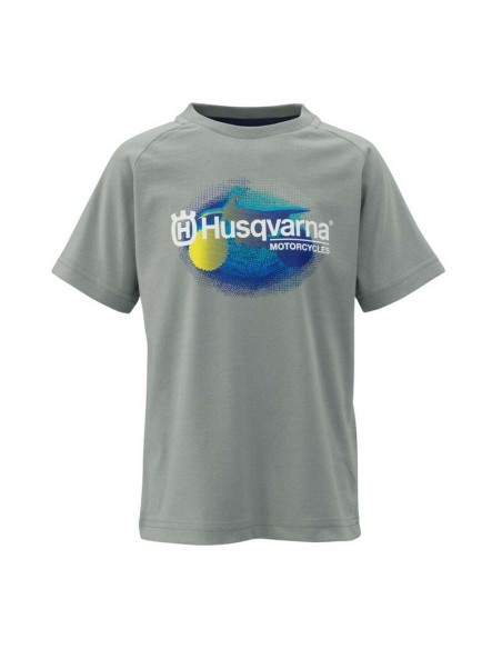 Camiseta Infantil Husqvarna Remote Gris