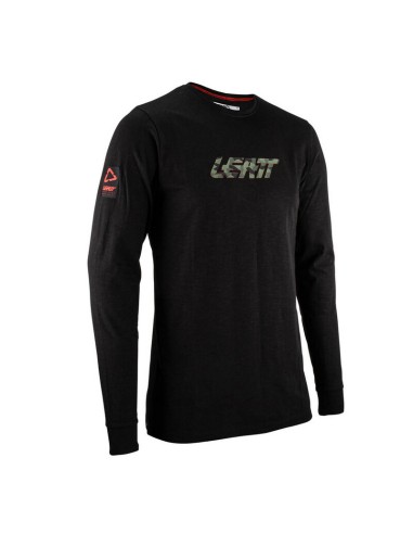 Camiseta Manga Larga Leatt Camo Negro