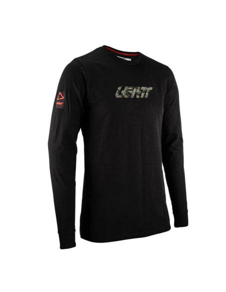 Camiseta Manga Larga Leatt Camo Negro