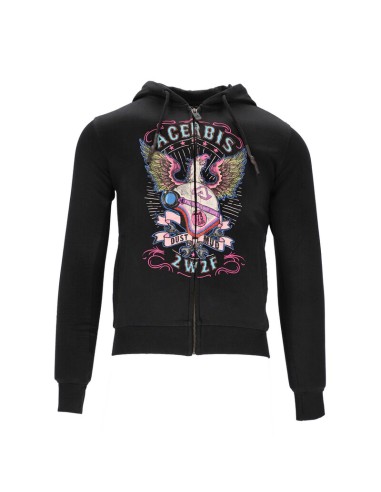 Sudadera con Capucha Mujer Acerbis SP Club Eagle Negro