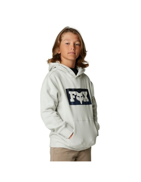 Sudadera con Capucha Infantil Fox Nuklr Gris Claro