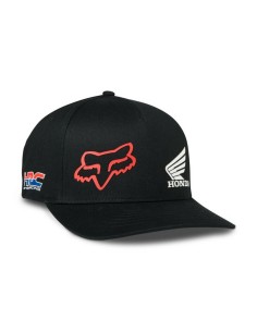Gorra Fox X Honda Flexfit Negro