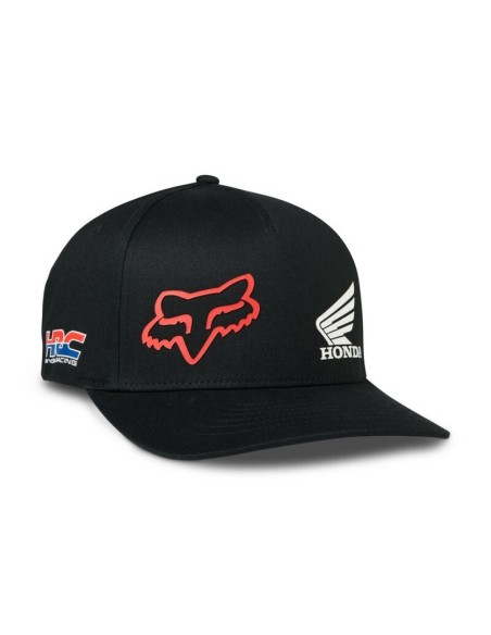 Gorra Fox X Honda Flexfit Negro