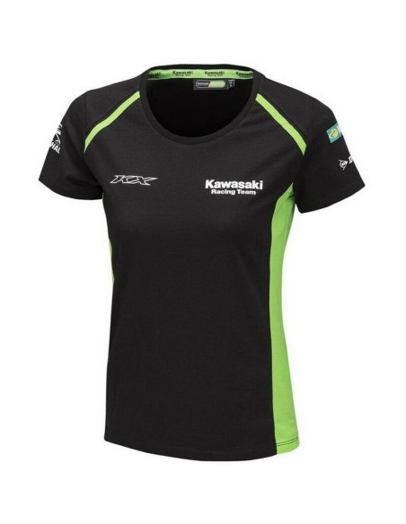 Camiseta Mujer Kawasaki MXGP 2024 Negro/Verde