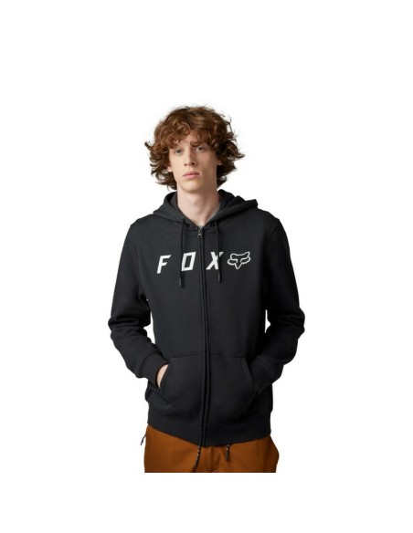 Sudadera con Capucha y Cremallera Fox Shield Negro