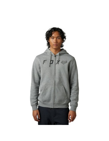 Sudadera con Capucha y Cremallera Fox Shield Gris