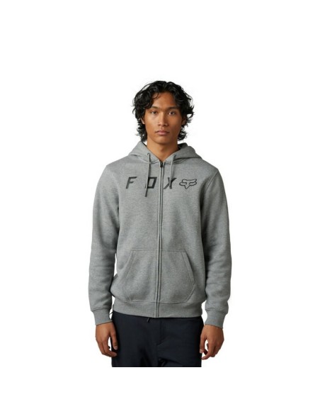 Sudadera con Capucha y Cremallera Fox Shield Gris