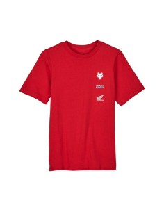 Camiseta Infantil Fox x Honda Rojo