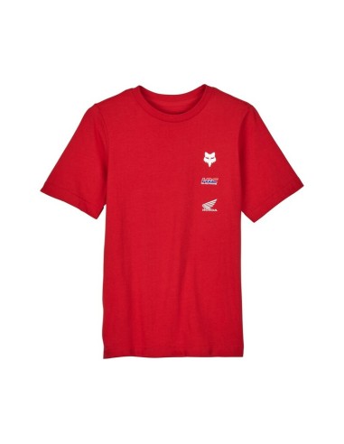 Camiseta Infantil Fox x Honda Rojo
