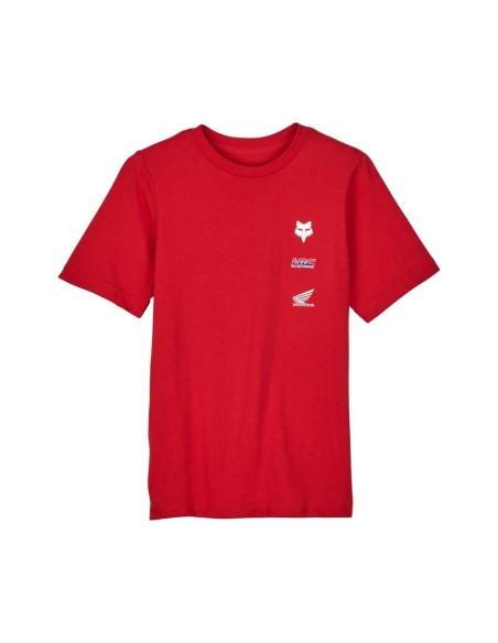Camiseta Infantil Fox x Honda Rojo