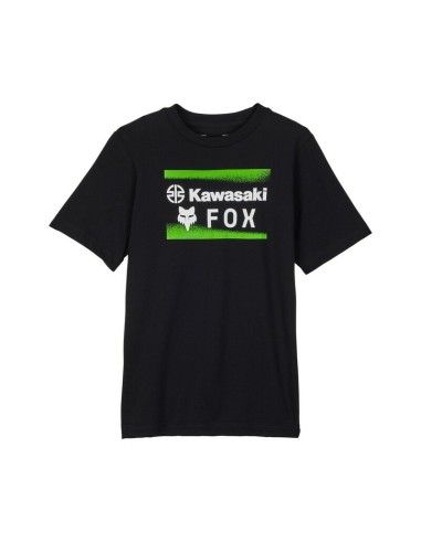 Camiseta Infantil Fox x Kawasaki Negro