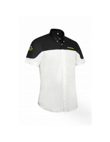 Camisa Manga Corta Acerbis Team Blanco/Negro