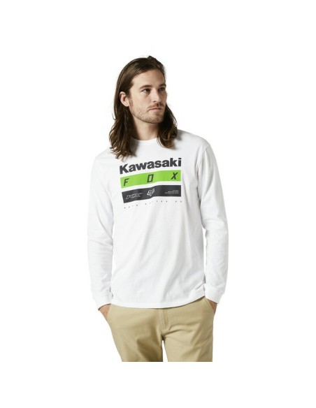 Camiseta Manga Larga Fox Kawasaki Stripes Premium