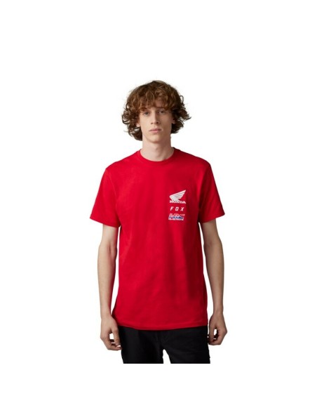 Camiseta Fox X Honda Rojo