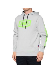 Sudadera con Capucha 100% Burst Gris