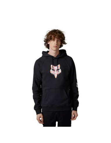 Sudadera con Capucha Fox Ryvr Raglan Negro