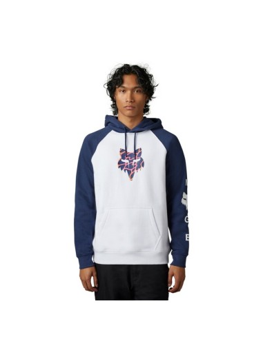 Sudadera con Capucha Fox Ryvr Raglan Blanco