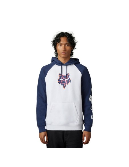 Sudadera con Capucha Fox Ryvr Raglan Blanco