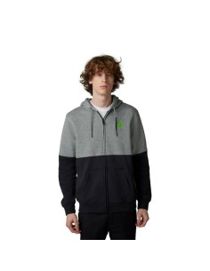 Sudadera con Capucha y Cremallera Fox X Kawasaki Gris