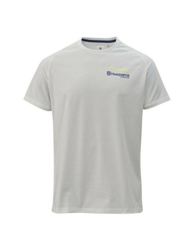 Camiseta Husqvarna Never Follow Blanco