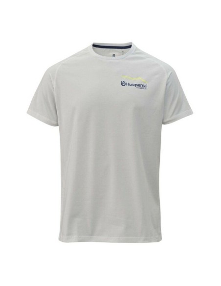 Camiseta Husqvarna Never Follow Blanco