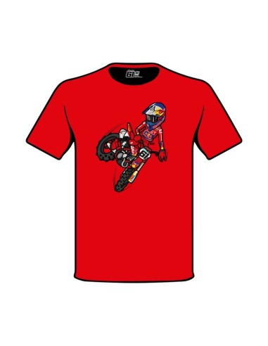 Camiseta Oficial JP61 Bee Gee Rojo