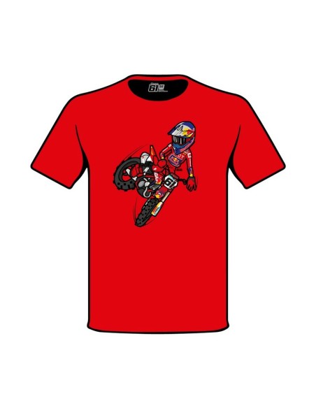 Camiseta Oficial JP61 Bee Gee Rojo