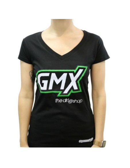 Camiseta Mujer Logo GMX Negro