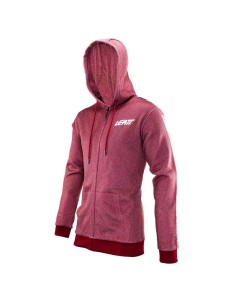 Sudadera con Capucha Leatt ZIP Premium Ruby