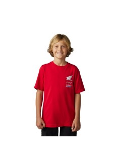 Camiseta Infantil Fox X Honda Rojo