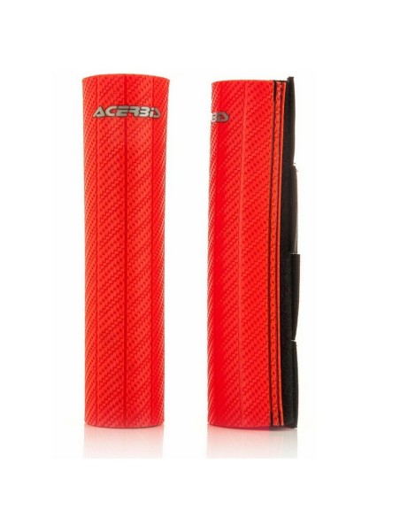 Protectores Botella de Horquilla Acerbis 47-48 Goma Rojo